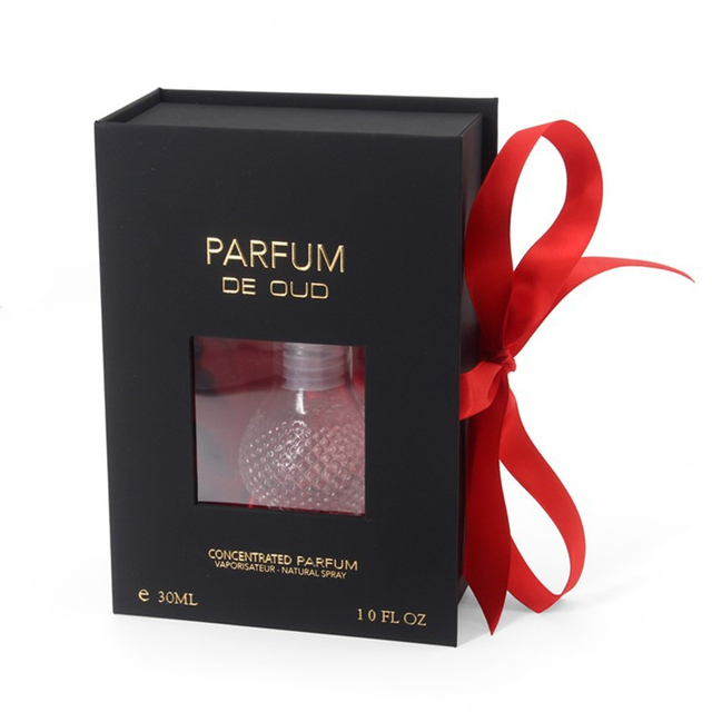 Black Perfume Gift Box With Window