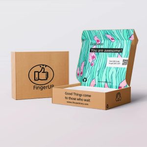 custom mailer box packaging with logo for ecommerce shipping
