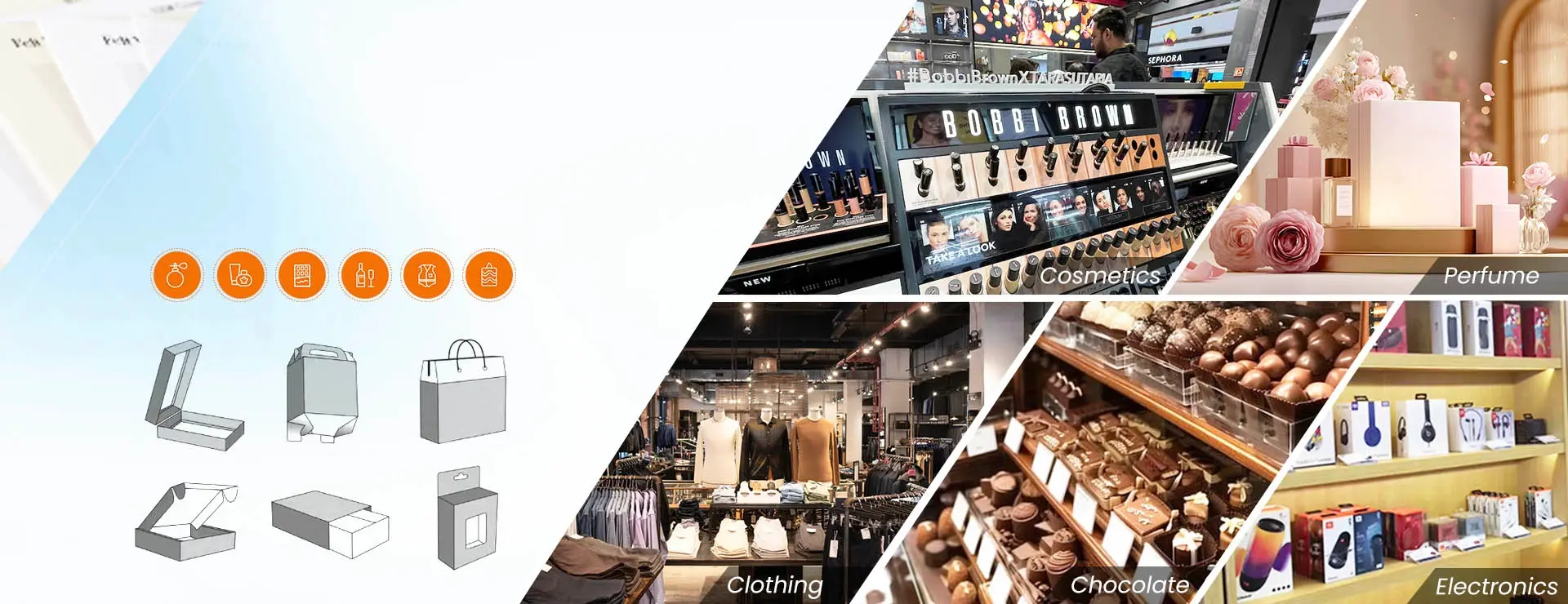 paper box and paper bag