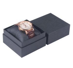 Custom watch box with logo for luxury watch packaging