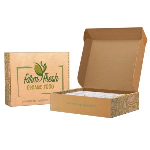 Brown Kraft Mailer Box with Full Color Print | Custom Packaging Wholesale