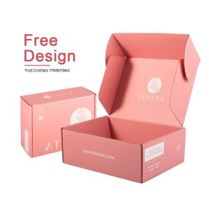 Custom mailer boxes with full-color exterior printing and logo, factory direct wholesale from Guangzhou packaging manufacturer
