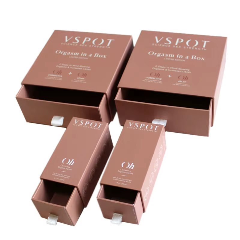 Luxury Perfume Sliding Drawer Box with Velvet Interior and Debossed Logo