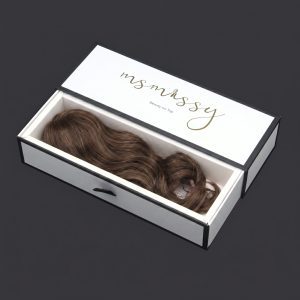 Eco-Friendly FSC Paper Drawer Box for Wig Brands with Inside Print