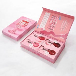 Custom skincare balm packaging box for beauty gift sets