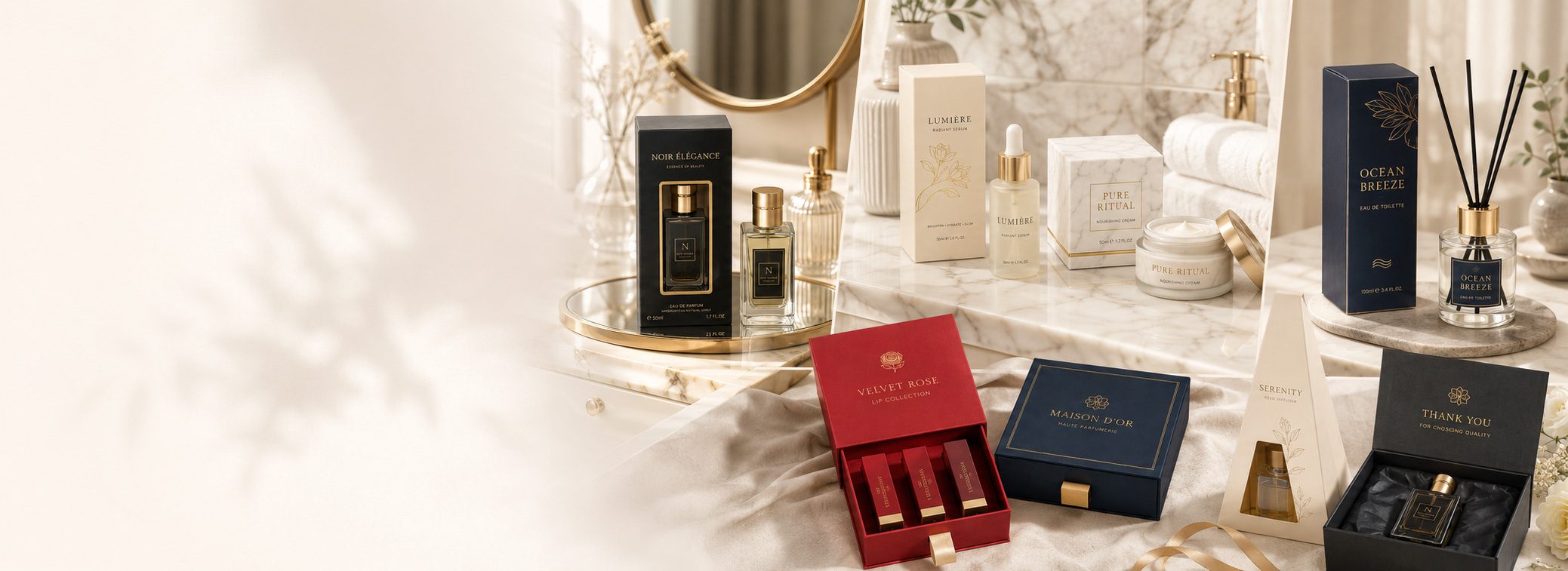 Luxury Gift Packaging for Cosmetics Jewelry Fragrance