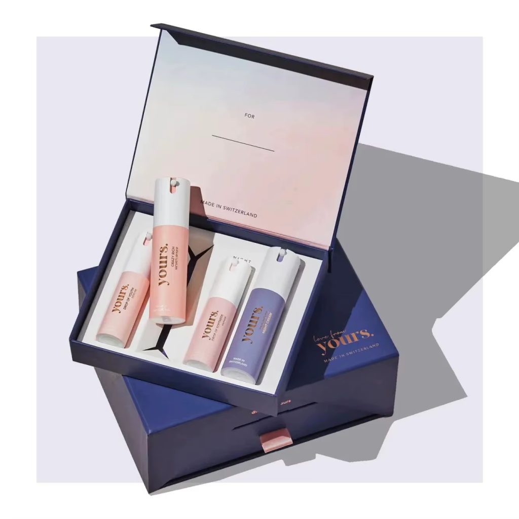 Custom rigid cosmetic packaging boxes for skincare and makeup