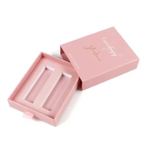 Custom beauty drawer box for lip gloss and lip glaze sets