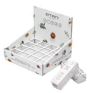 Custom skin serum display packaging box for skincare products