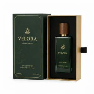 100ml perfume bottle drawer packaging with fitted black insert