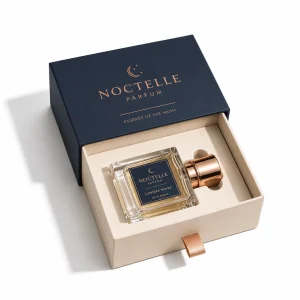 Ribbon pull perfume packaging box for one fragrance bottle