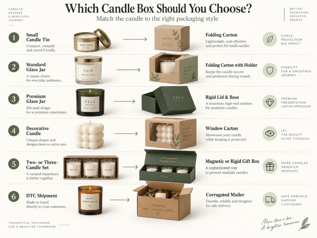 Candle box selection guide